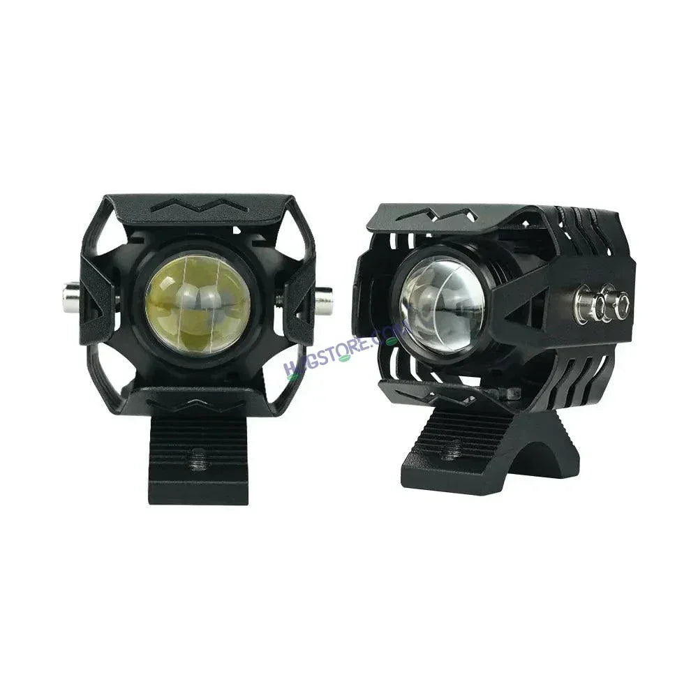 HJG 1192 HJG M1 M3 M5 M6 PLUS Headlight LED Mini Driving Light Motorcycle Accessories White Yellow Adjustable LED Fog Driving Lights, Set of 2 Foglight - Biker.Store - www.biker.store