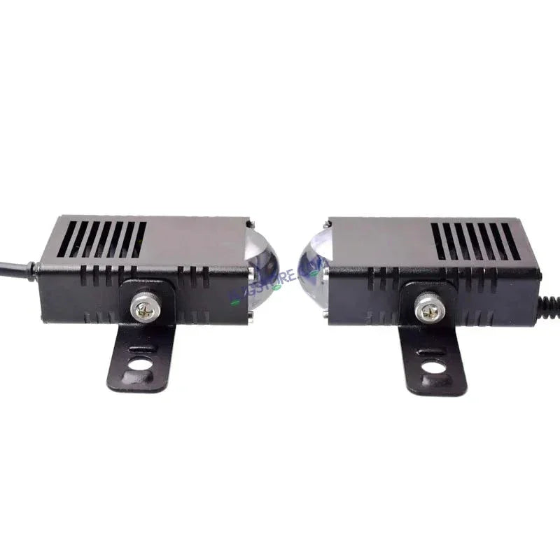 HJG LIU HJG Original Waymaker 4 LED New Model Slim Drive Grille Fitting Dual Colour Fog Light Mini Drive Light Version 4 And Wiring With Canbus For All Cars and Motorcycles (4Pcs) HJG Waymaker Foglight HJG New Model 4 LED with Canbus Wiring Harness Kit - Biker.Store - www.biker.store