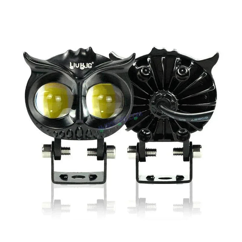 HJG Owl Foglight dual color motorcycle headlight 20w led headlight for Off-road truck, Bikes, Car, SUV - Biker.Store - www.biker.store