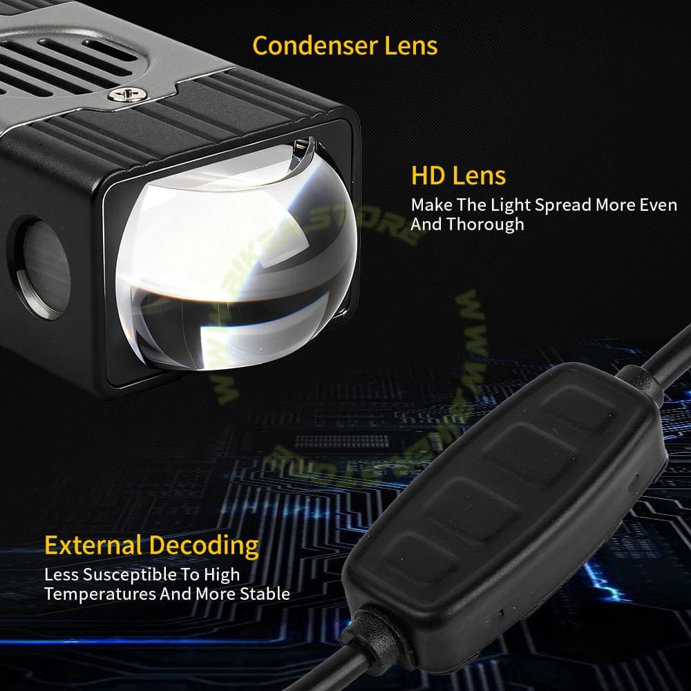 Genome Flash Pro Combo 200W 8-Piece LED Car Grille Lights Kit | 1-Inch Stealth Pods | Dual Color 3000K Yellow Low & 6000K White High Beam | Includes Wireless Remote & Wiring Harness - Biker.Store - www.biker.store