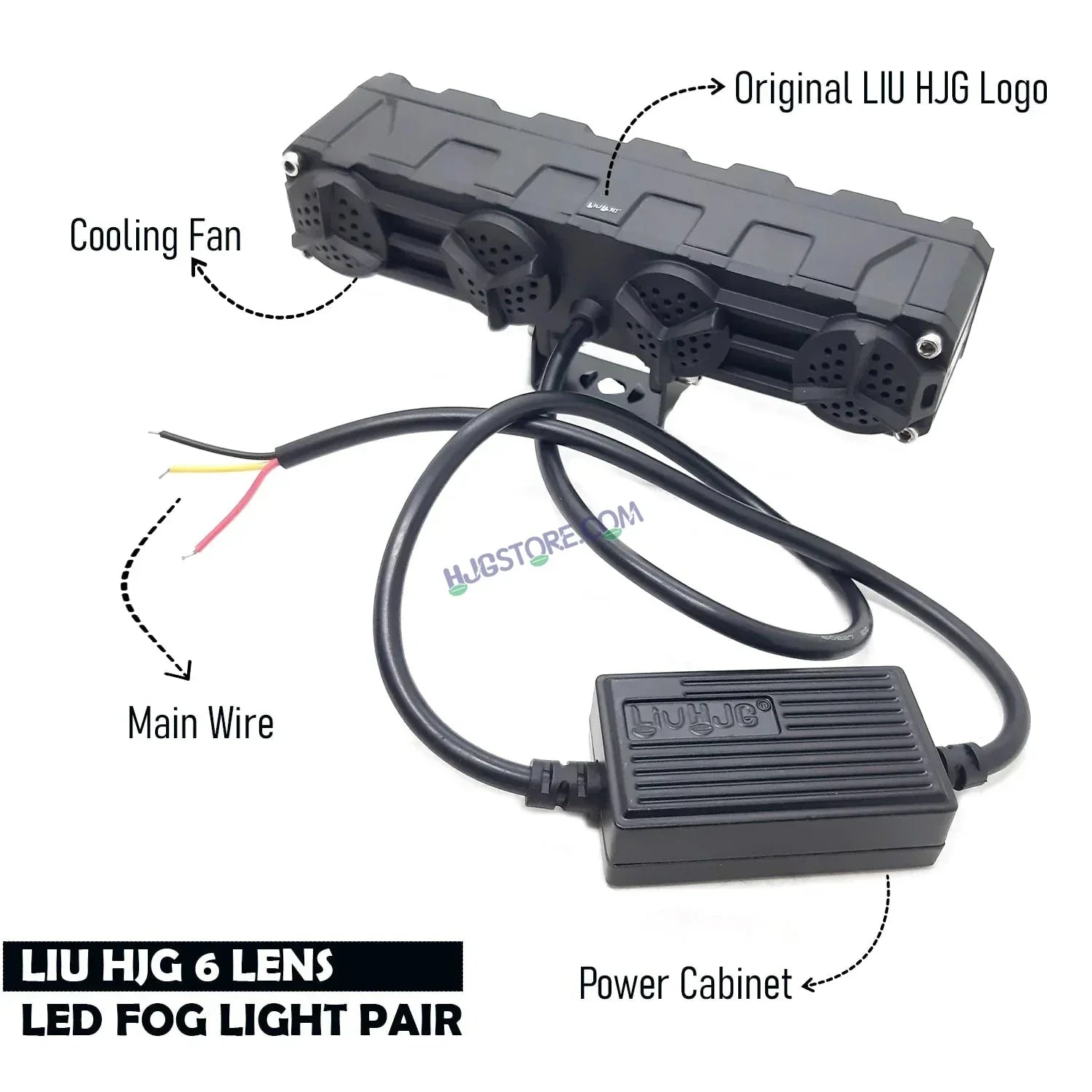 LIUHJG LIU HJG Future Eyes 6 Lens Heavy 180W 6 Lens MEGA DRIVE Fog Light For Bike/Car/Thar/Jeep ( Cool White, 90W each * 2 = 180W Total ) - Pack of 2 HJG Future Eyes 6 Lens - Biker.Store - www.biker.store