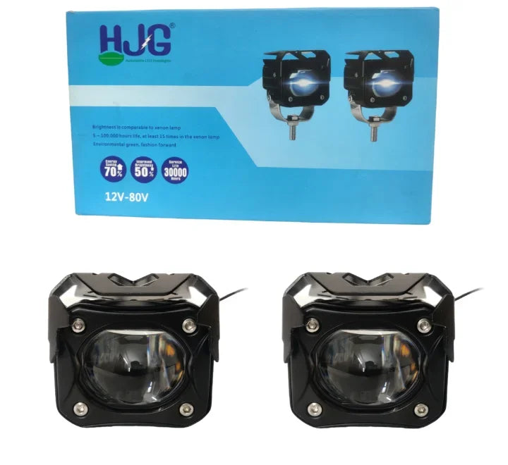 HJG Original 1 FUTURE Mega Drive 60W Quad Shot Dual LED/Dual Color High/Low Yellow/White LED Fog Lights - Biker.Store - www.biker.store