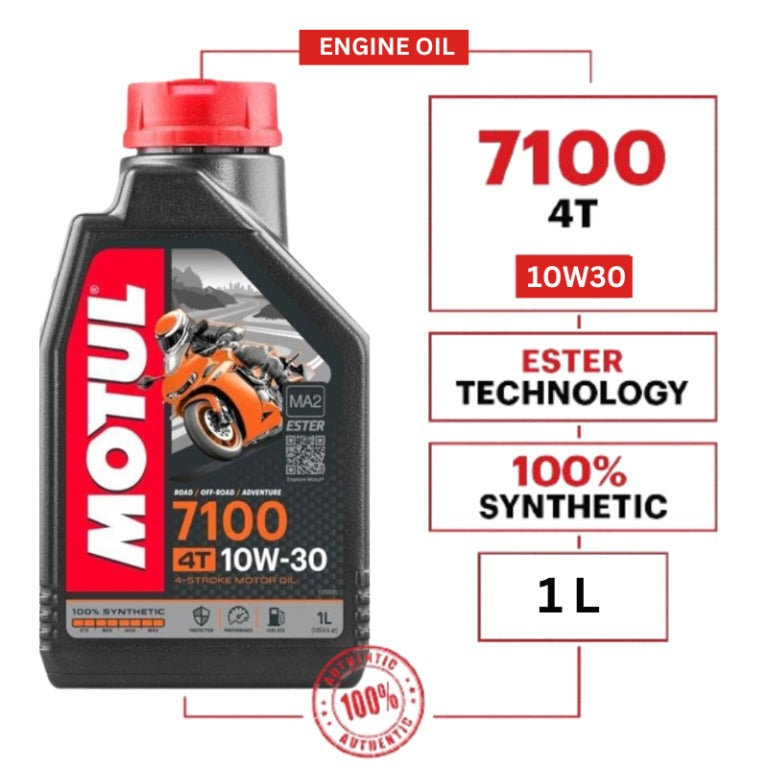 MOTUL 7100 10W-30 4T Engine Oil 1 L - Biker.Store - www.biker.store