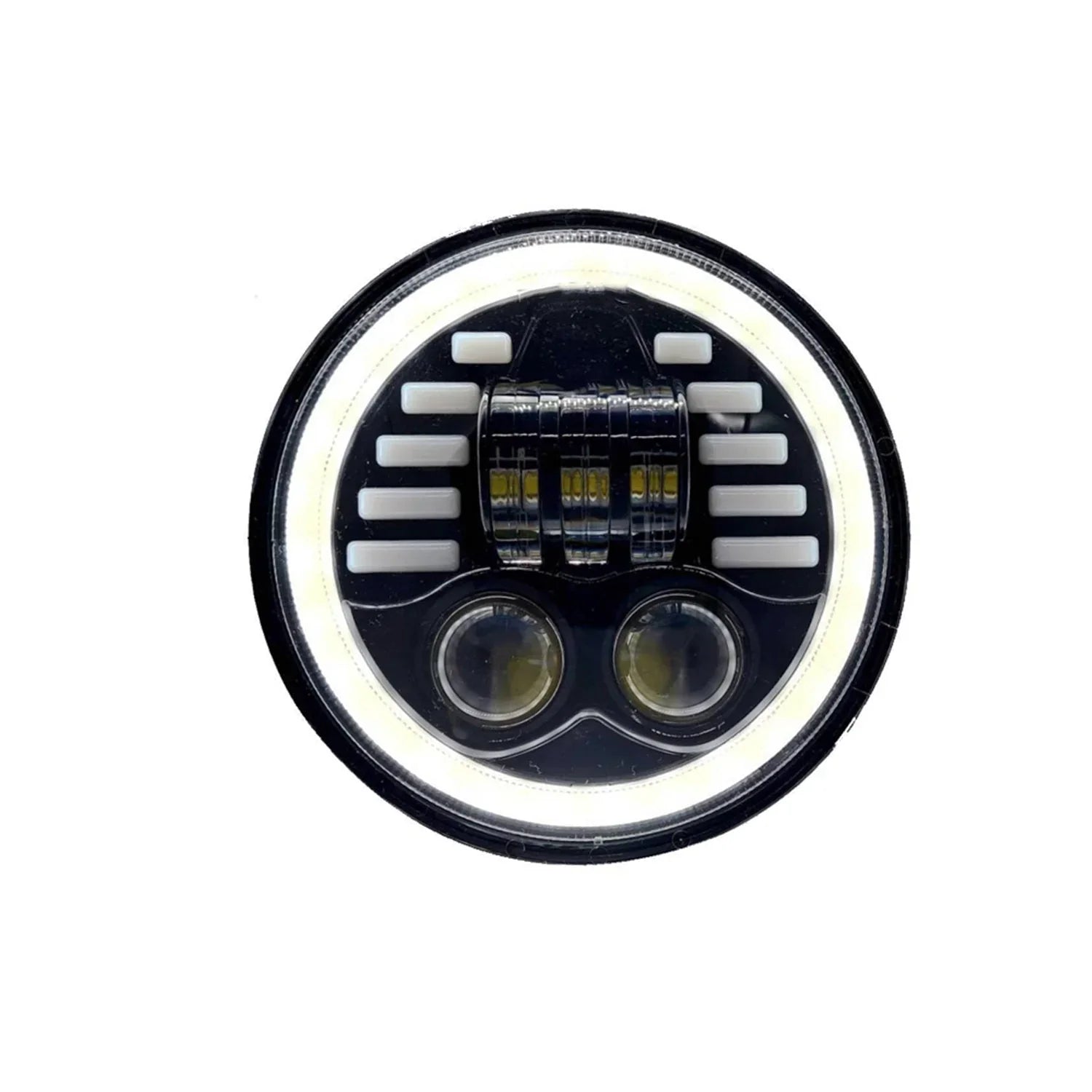 HJG 5.75 Inch Round Indicator Headlight - Biker.Store - www.biker.store