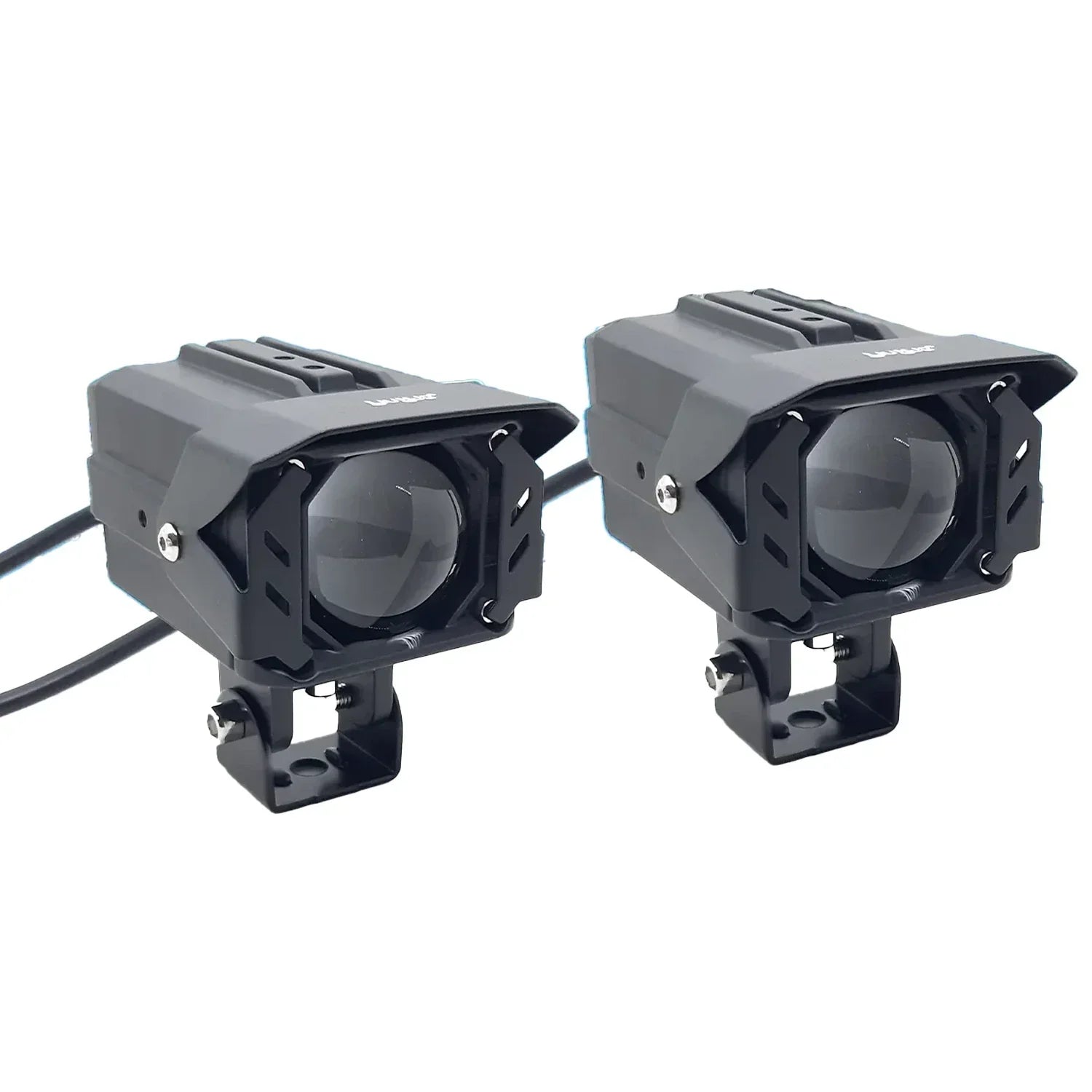 HJG Projector Shutter Original 200W Camera Lens Fog LED Laser Projector HJG Fog Light with Red Devil Lens 200W Red/White/Yellow (Low and High Beam) MEGA DRIVE Fog Light For Bike/Car/Thar/Jeep/SUV/Universal ( Cool White/Yellow ) - Pack of 2 - Biker.Store - www.biker.store