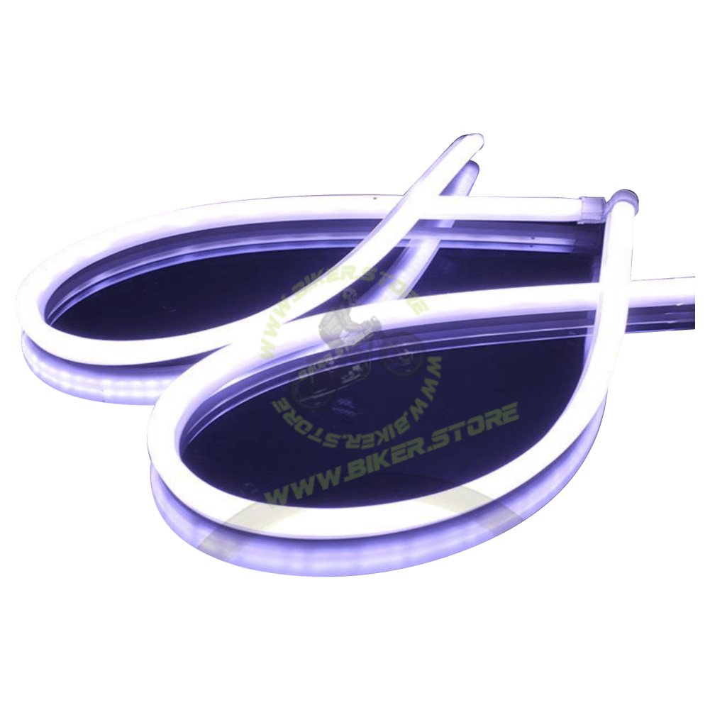 Genome DRL Light WHITE AMBER FLEXI & DOTTED TYPE 1 - Biker.Store - www.biker.store