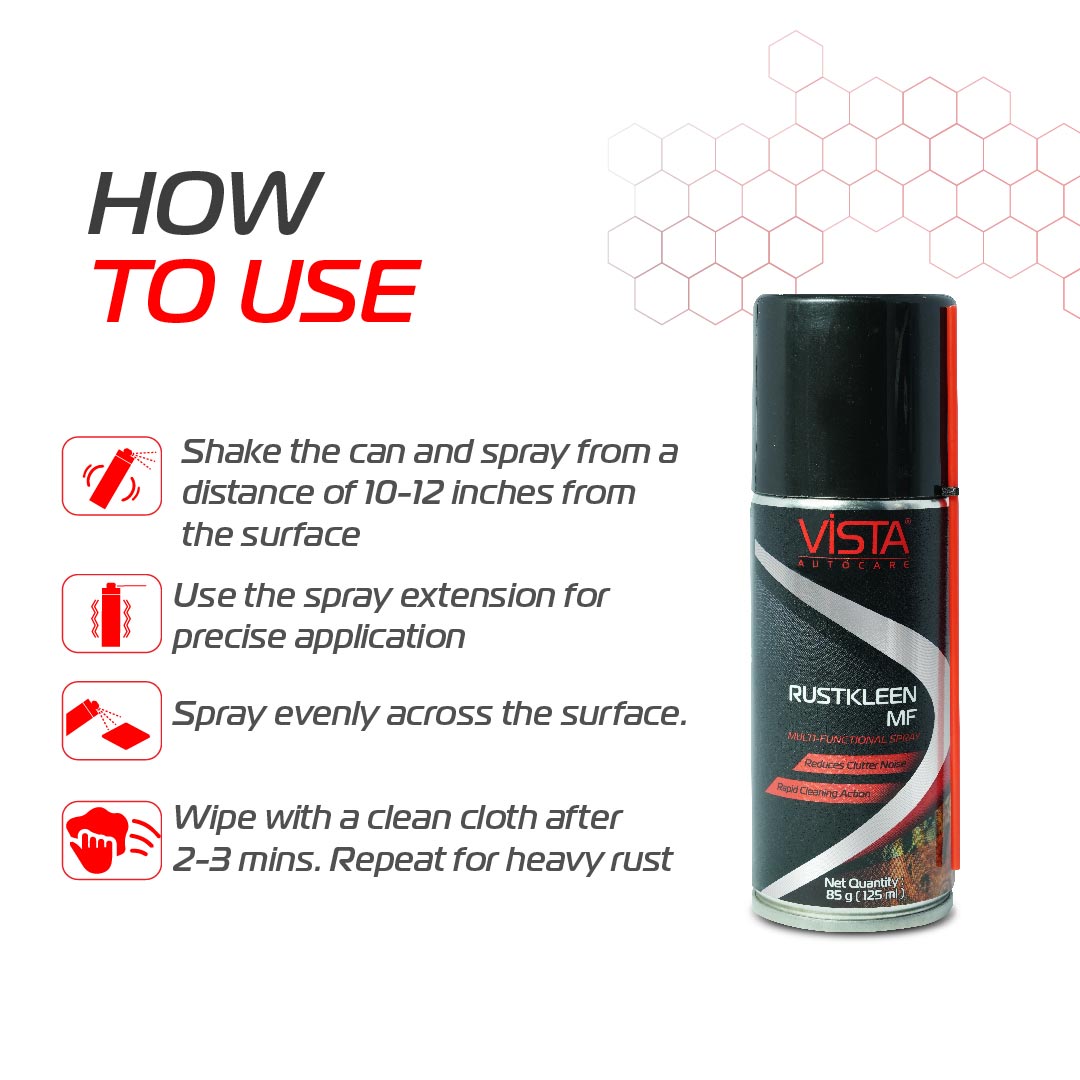 Vista Rustkleen Rust Remover Multi Purpose MF 125 ml - Biker.Store - www.biker.store