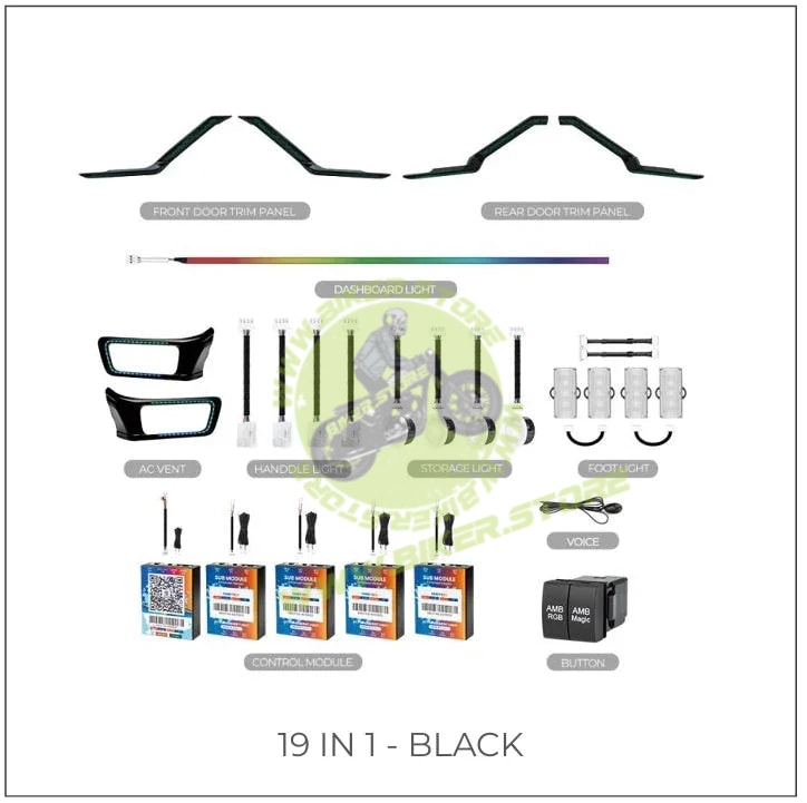 Cardi Ambient Smart LED Specific fit Kit for Toyota Innova Hycross with App Control - Biker.Store - www.biker.store