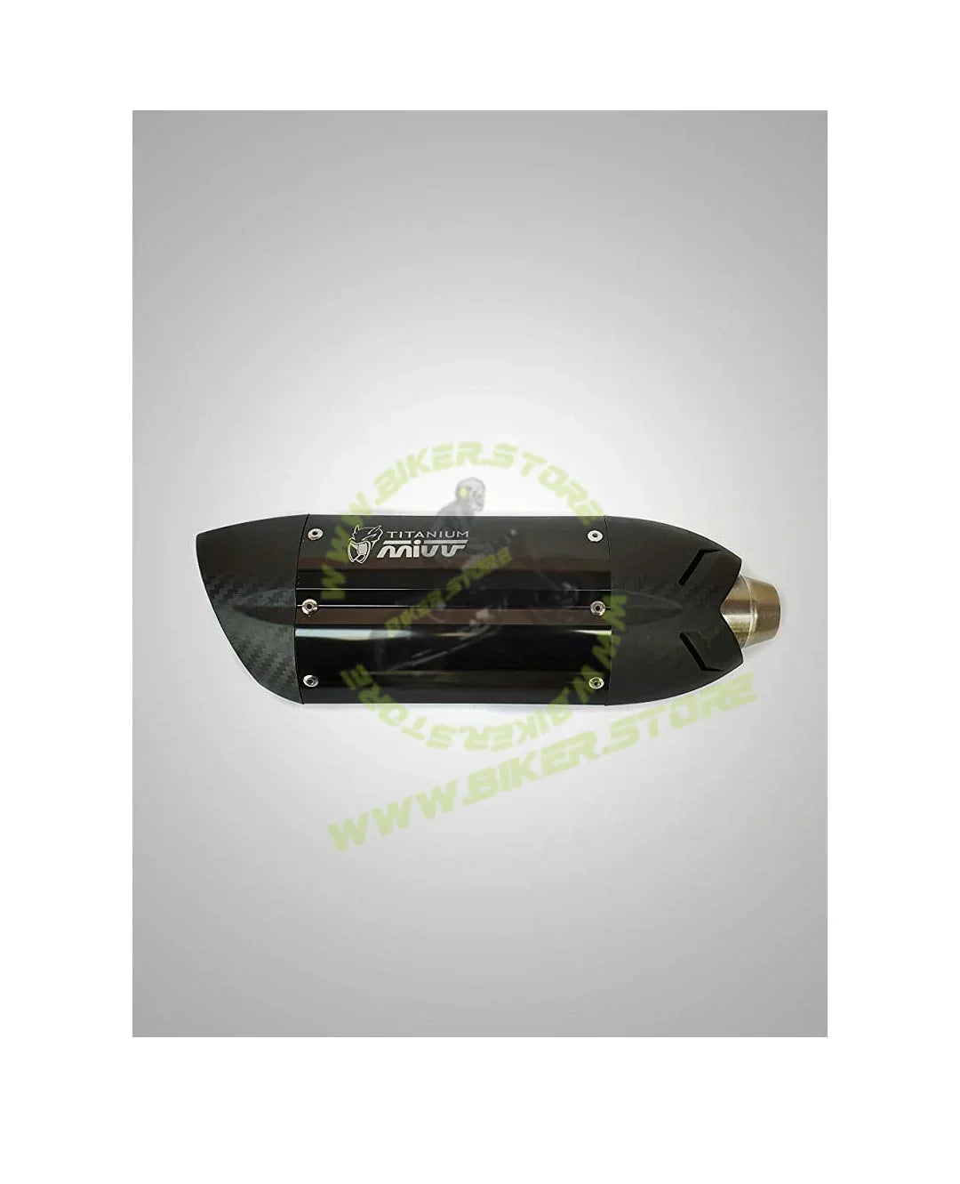 Mivv Motorcycle Universal Racing Exhaust For Yamaha R15v3 v2 v1 MT-15 Bajaj KTM Kawasaki Z900 Z800 Ninja (Black) - Biker.Store - www.biker.store