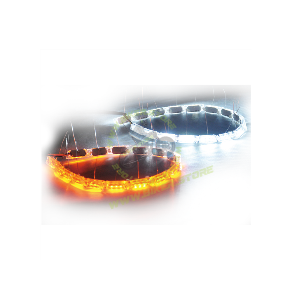 Genome DRL Light WHITE AMBER FLEXI & DOTTED TYPE 6 - Biker.Store - www.biker.store