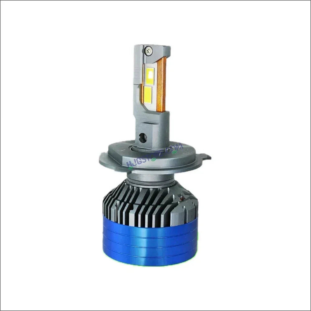 HJG 150W H4 LED Vehicle Headlight Bulb (150 WATTS) 1 Pc LED Headlight Bulb H4 150W For All Cars Motorcycles (Low and High Beam Bulbs (White) AC/DC 150Watt) - Type H4 - Biker.Store - www.biker.store