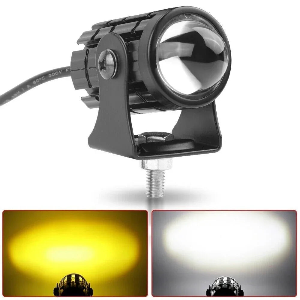 Spotlight Foglight 1Pcs LED Motorcycle Fog Light Driving Spot Lamp Yellow/White (8V-80V,30 Watt) - Biker.Store - www.biker.store
