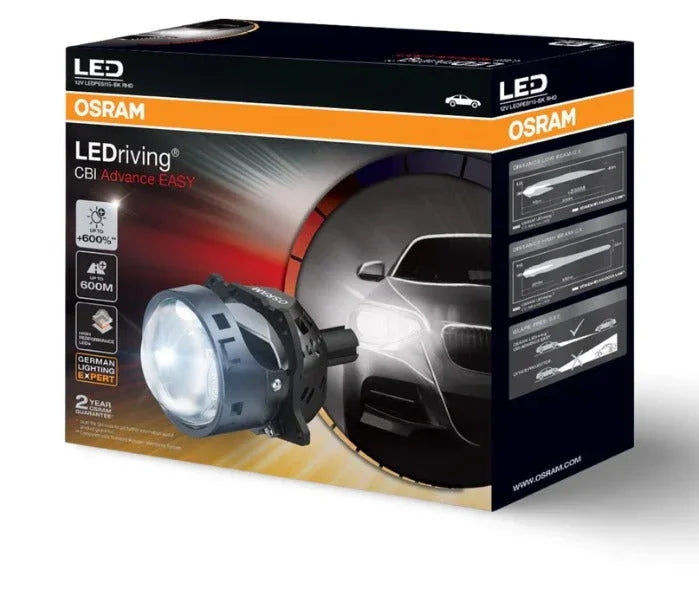 Osram LEDriving CBI Advanced Easy LED Projectors 6000K, Pair – LED Retrofit Projector Lights for Cars - Biker.Store - www.biker.store