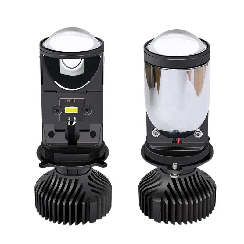 Y6 LED Headlight Bulb Projector 20000 LM H4 Car Headlights 2PCS Y6 LED H4 Headlamp Tricolor Lens Fisheye Lamp Far And Near Integrated Mini HD Super Bright Headlight Bulb Light - Biker.Store - www.biker.store