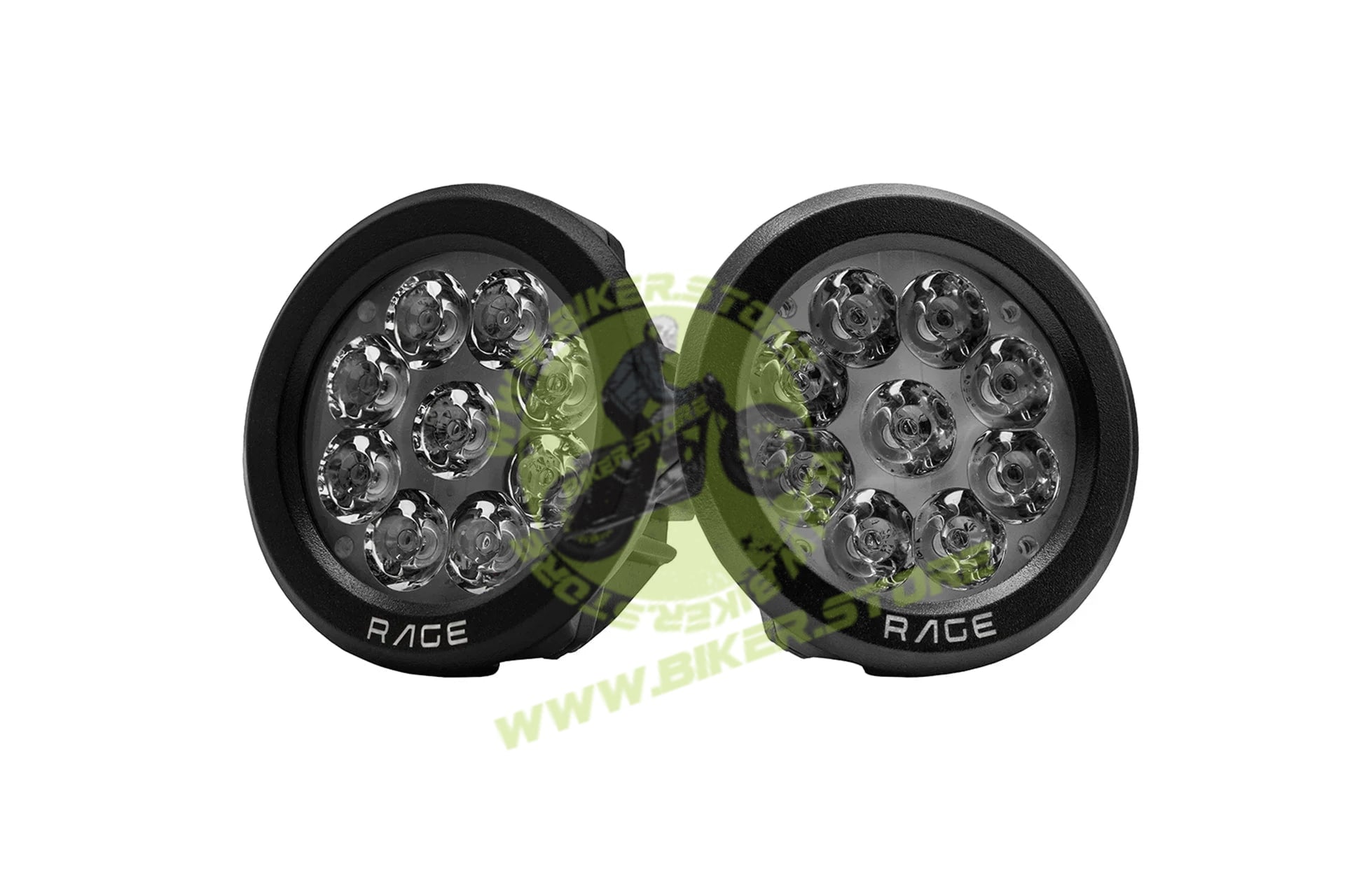 Maddog Rage Auxiliary Lights - Biker.Store - www.biker.store