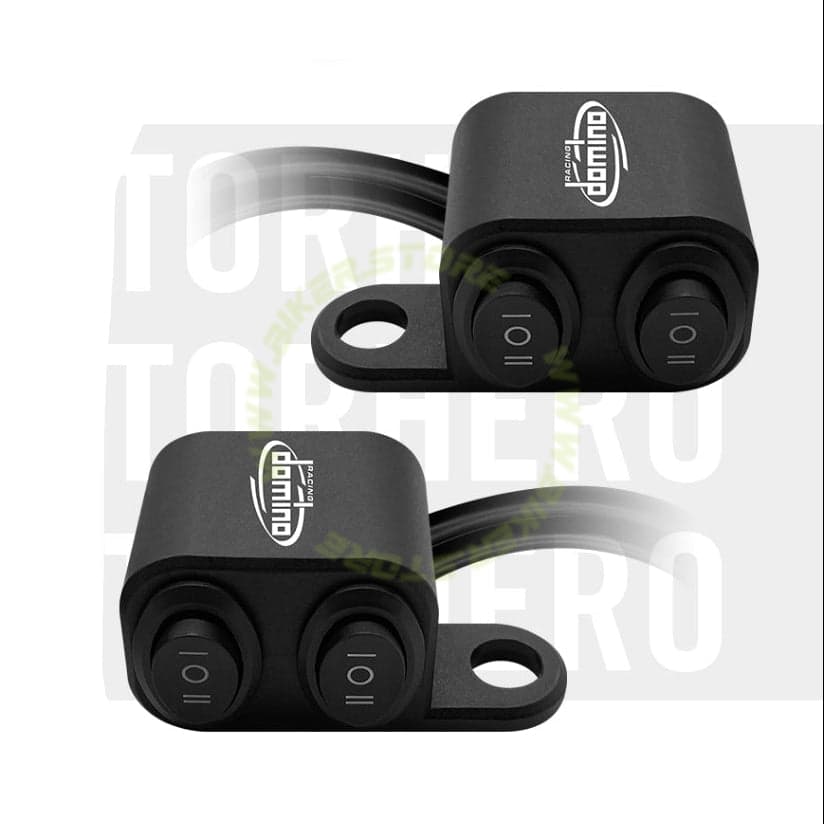 Domino 2 x 3 Way Switch Double On Off On Switch for Motorcycle Handlebar - Biker.Store - www.biker.store