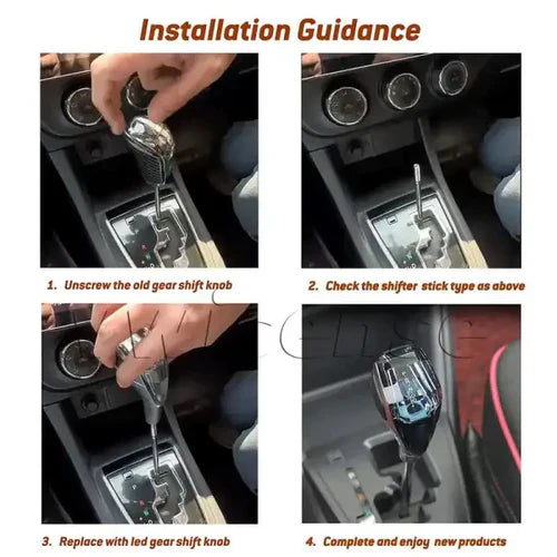 LED Gear Knob - Crystal | 8mm, 10mm, and 12mm Threads | For all Cars including 3XO, Curvv, Roxx and More - Biker.Store - www.biker.store