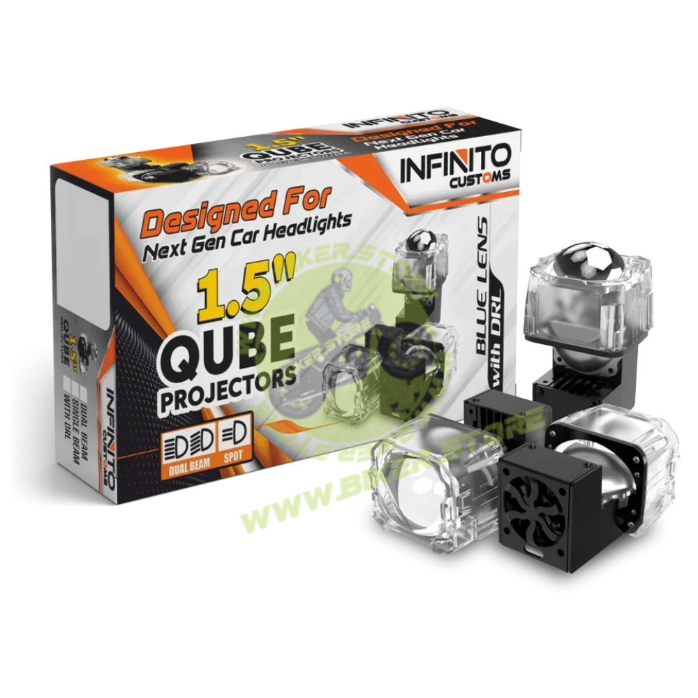 GENOME Car 1.5″ Headlight Projectors Qube Projectors Headlight Projectors For Next-Gen Car Headlights - Biker.Store - www.biker.store