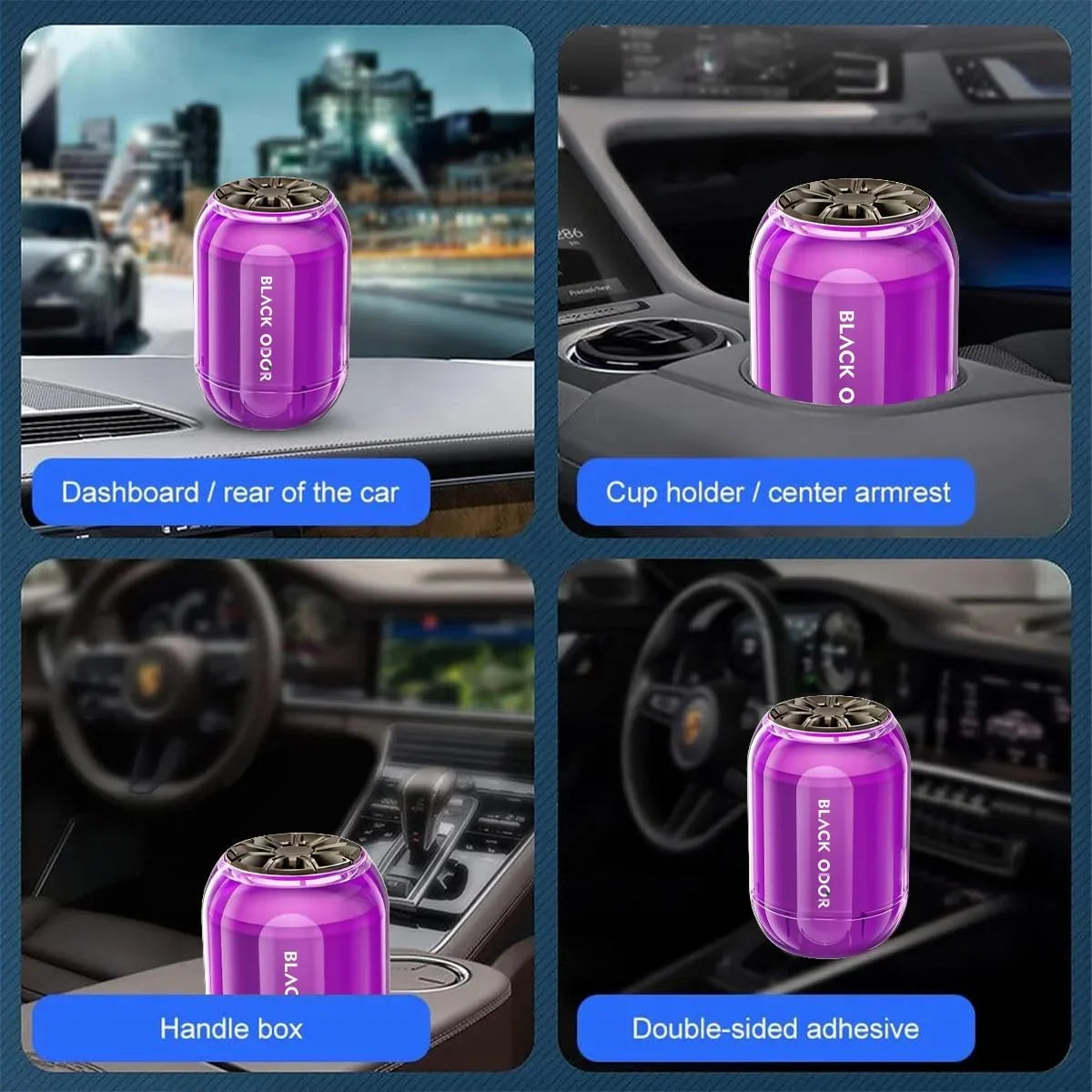 BLACK ODOR BO-8 White Musk Big Size Car Air Freshener – Long-Lasting Natural Oil-Based Fragrance for Car, Home & Office - Biker.Store - www.biker.store