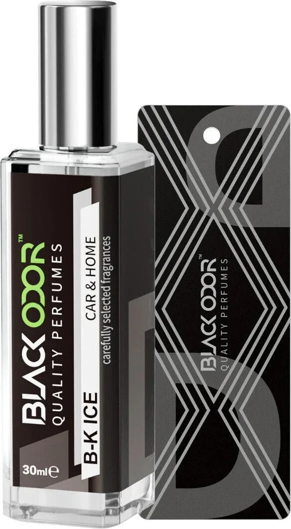 BLACK ODOR BO-34 Black Ice Car Freshener Spray | Natural Long-Lasting Car Air Freshener with Bold & Refreshing Fragrance - Biker.Store - www.biker.store