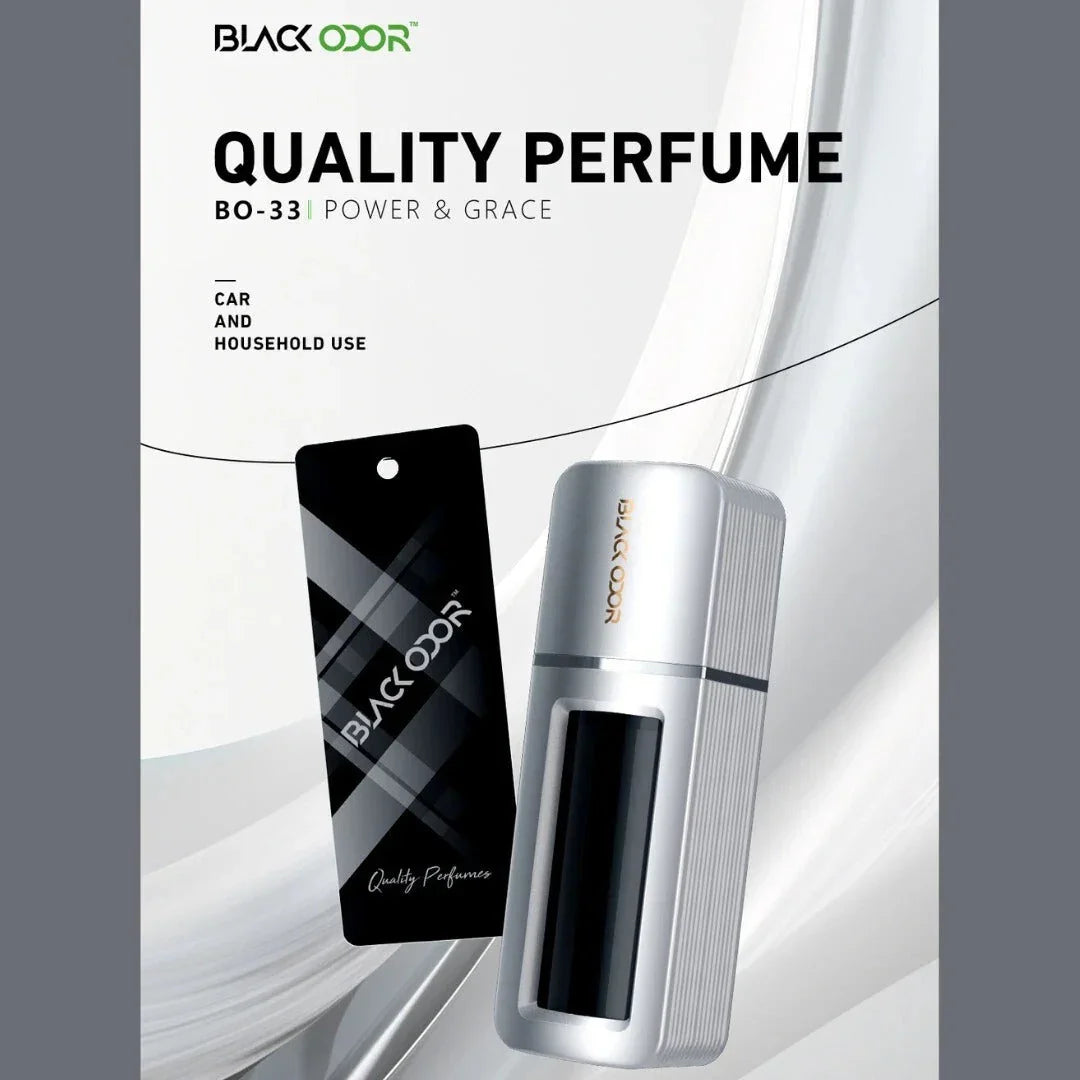 BLACK ODOR BO-33 Power & Grace Car Air Freshener | Natural Long-Lasting Power & Grace Fragrance for Car, Home & Office - Biker.Store - www.biker.store