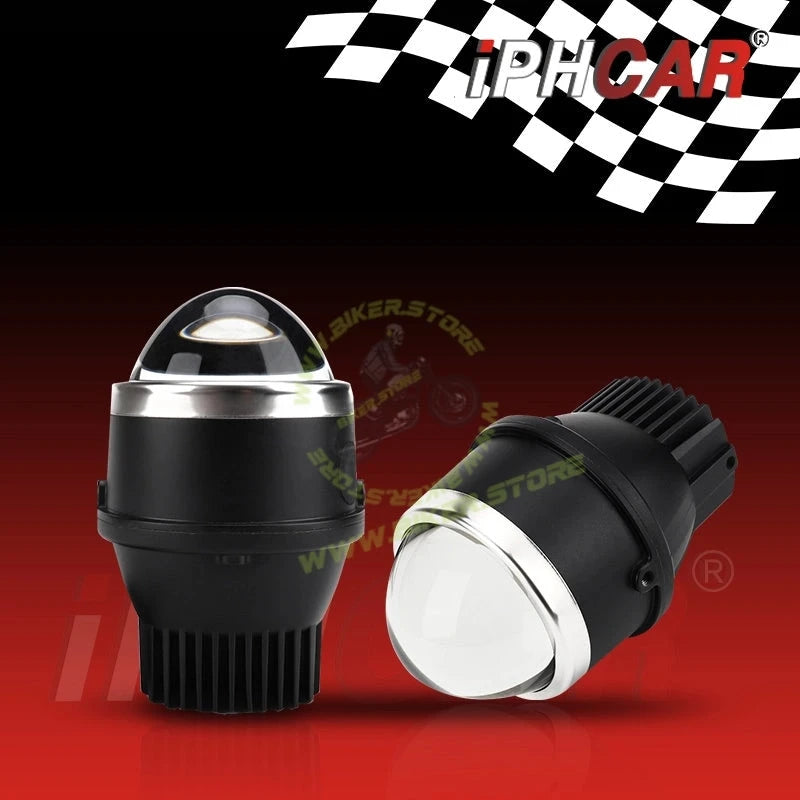 IPHCAR M617 3 Inch BI-LED (TRI COLOR) Laser Fog Lamp Projector 3 Inch High/Low beam With Integrated HID | For Four Wheelers - Biker.Store - www.biker.store