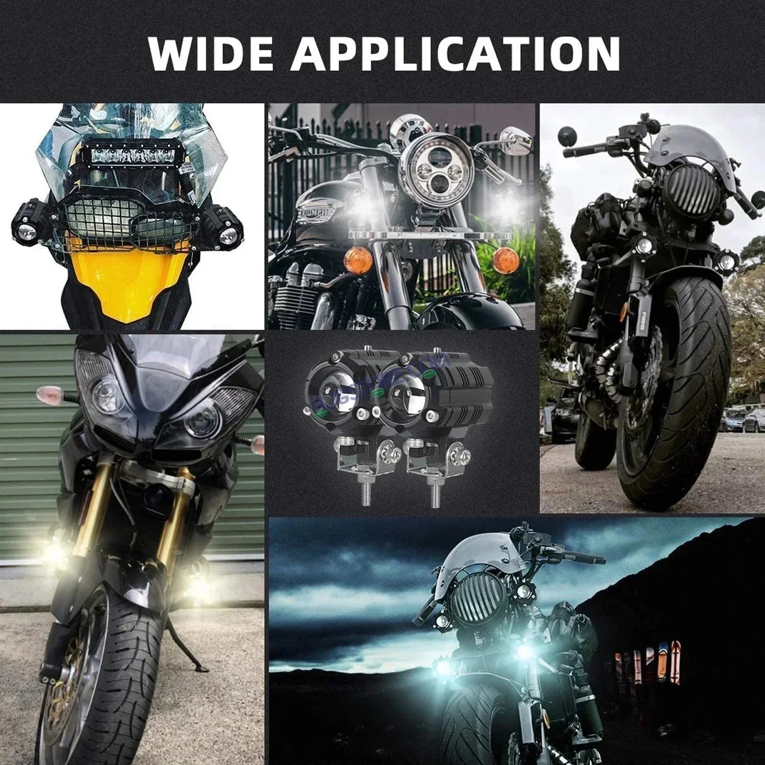 LIUHJG LIU HJG Heavy Mini Drive with Canbus LED Fog Light Bulb Lamp For Cars and Motorcycles Dual Color (White & Yellow) With Cooling Fan 2Pcs with Canbus Wiring - Biker.Store - www.biker.store