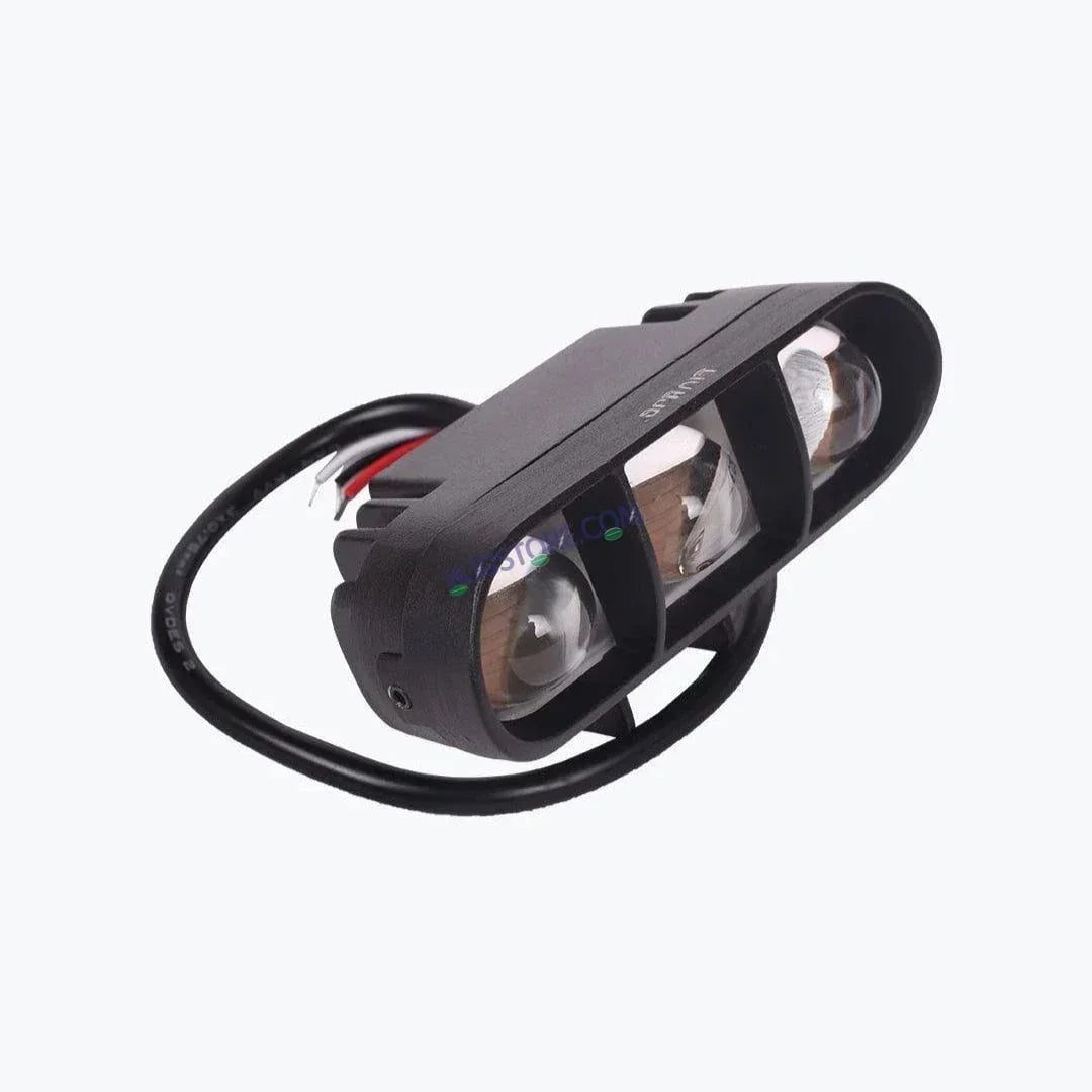 HJG 3 LED Lens Heavy 60W Fog Light White Yellow for Bikes and Cars High Power, Heavy clamp and Strong aluminum. (3 LED Fog Single Pc) White, Yellow 60W HJG - Biker.Store - www.biker.store
