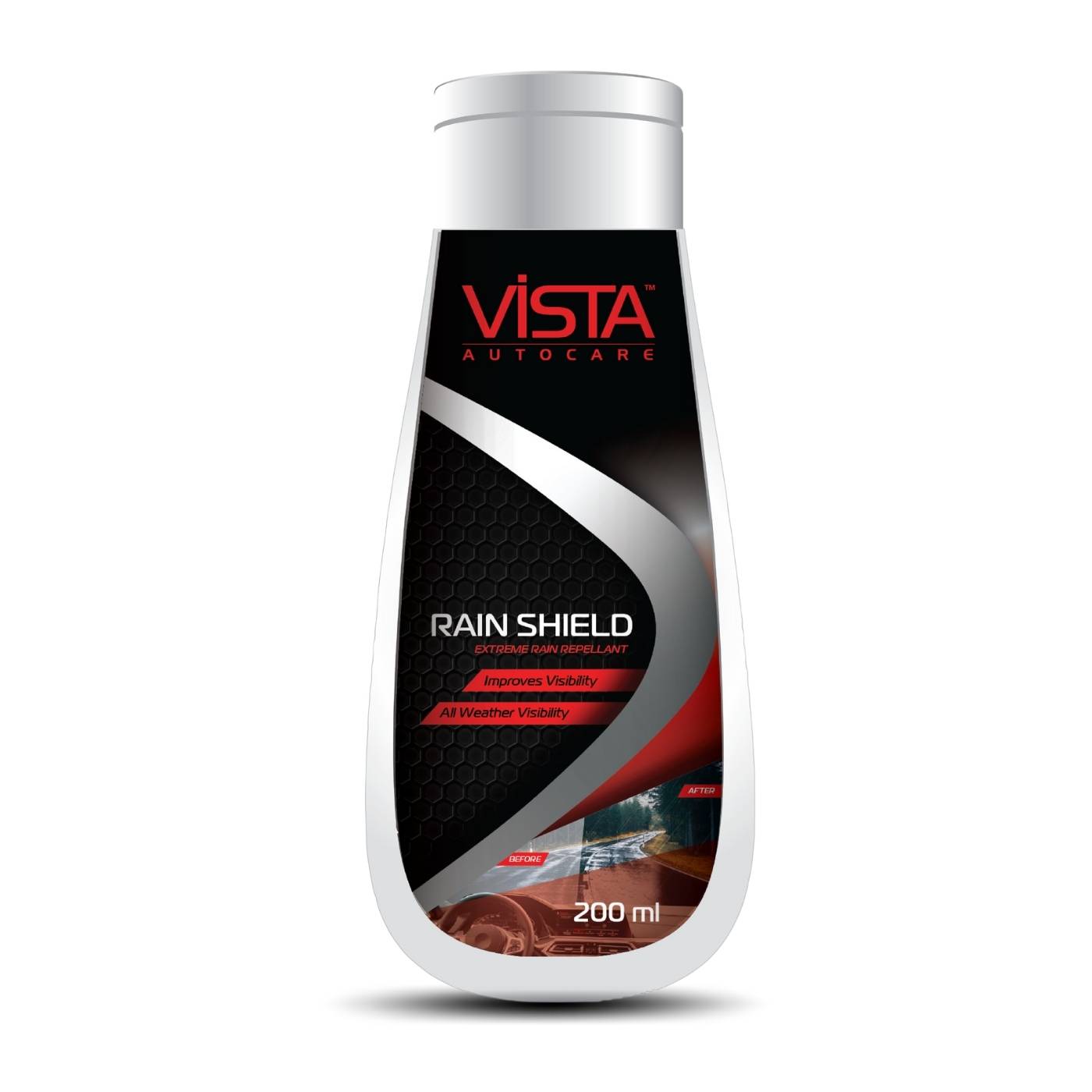 Vista Rain Shield 200 ml Rain Repellent for Windscreen and Window Glass - Biker.Store - www.biker.store