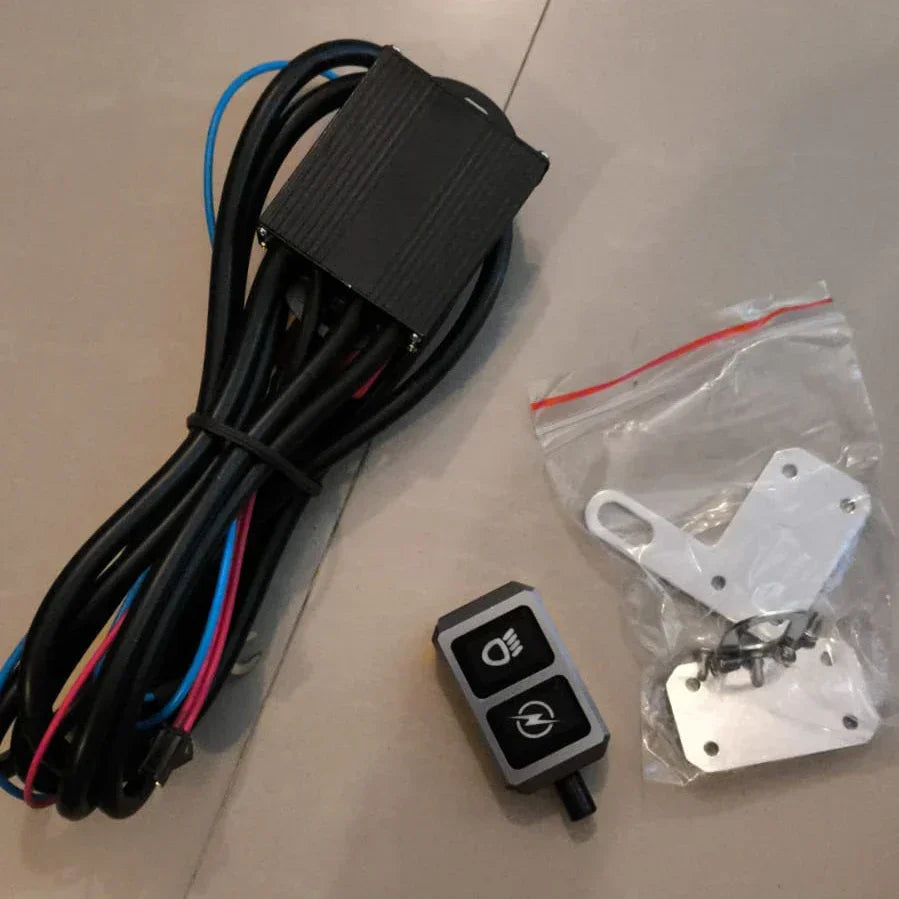 Remote Control Wiring Harness for LED Light Bar, 40A Fuse Remote On Off Switch Relay Wiring Harness for LED Work Lights Driving fog lights - Biker.Store - www.biker.store