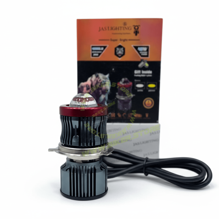 JAS JS-133 40W Dual Color LED Projector Headlight | 4000 Lumens with Free Parking Bulb