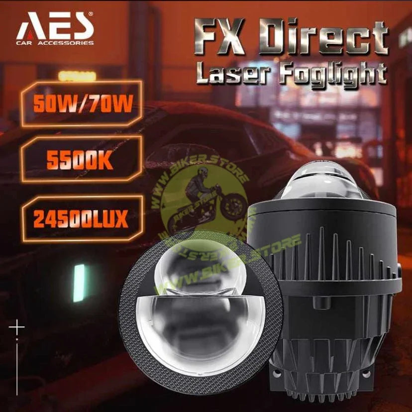 AES FX 2 Laser Bi-Led Fog Projector 3 inch - Biker.Store - www.biker.store