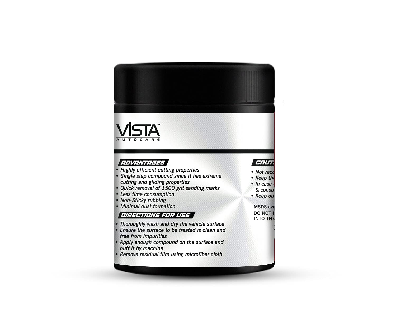 Vista Xtreme Cut And Shine 100 g | Minor Scratch Remover Rubbing Compound - Biker.Store - www.biker.store