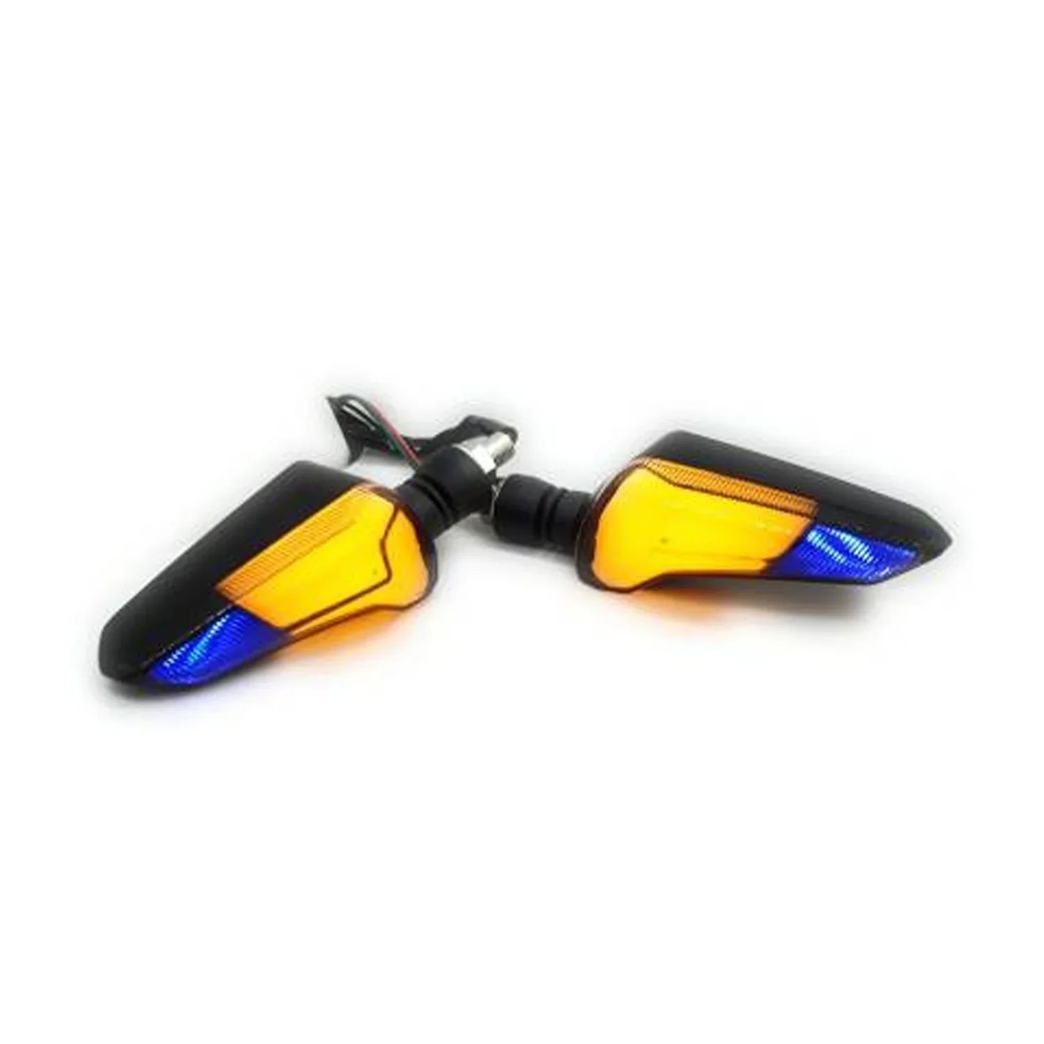 Yellow Blue Bike Indicator Front, Rear LED Indicator Light for Universal For Bike Universal For Bike (Yellow, Blue) - Biker.Store - www.biker.store
