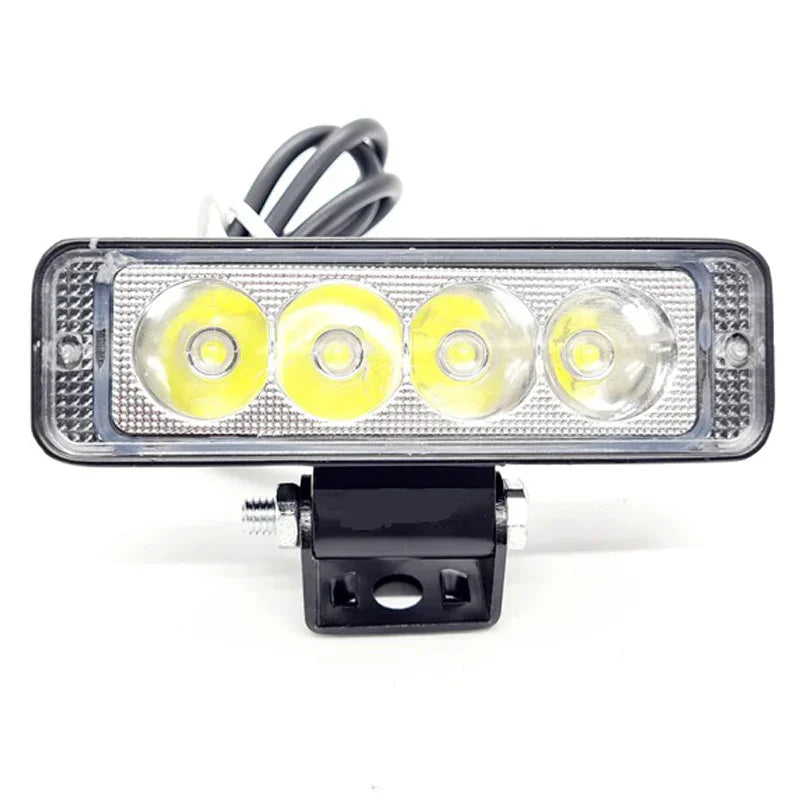 HJG 4 LED Fog Light for Bikes and Cars High Power, Heavy clamp and Strong aluminum. (4 LED Fog Single) - Biker.Store - www.biker.store