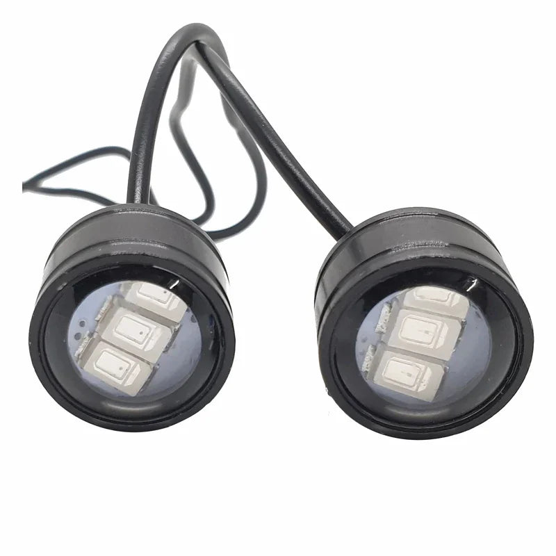 LED Eagle Eye Lamp DRL Strobe Light with Flashing Handle Light Red & Blue Universal for Motorcycle - Biker.Store - www.biker.store