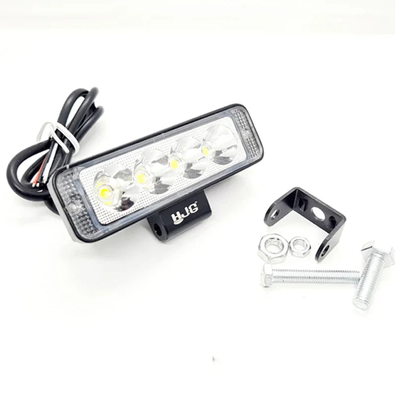 HJG 4 LED Fog Light for Bikes and Cars High Power, Heavy clamp and Strong aluminum. (4 LED Fog Single) - Biker.Store - www.biker.store