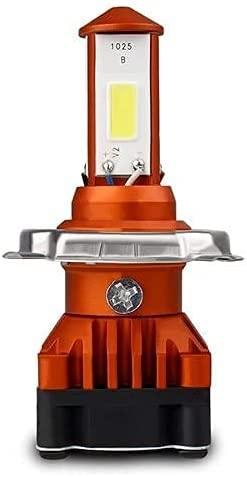 CYT ORIGINAL LED DC Power Headlight Bulb Universal For All Bikes, Motorcycle, Scooty (DC8V-48V, 40W) 3 Side H4 White LED Headlight with Cooling Fan Head lamp Conversion Kit - Type H4 - Biker.Store - www.biker.store