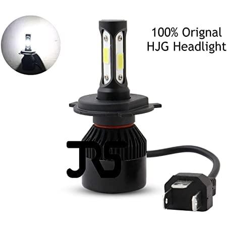 HJG M4 4 Side H4 LED Headlight Bulb with Cooling Fan Head lamp Conversion Kit for Bike Car SUV and Motorcycles (55W, White) - Biker.Store - www.biker.store