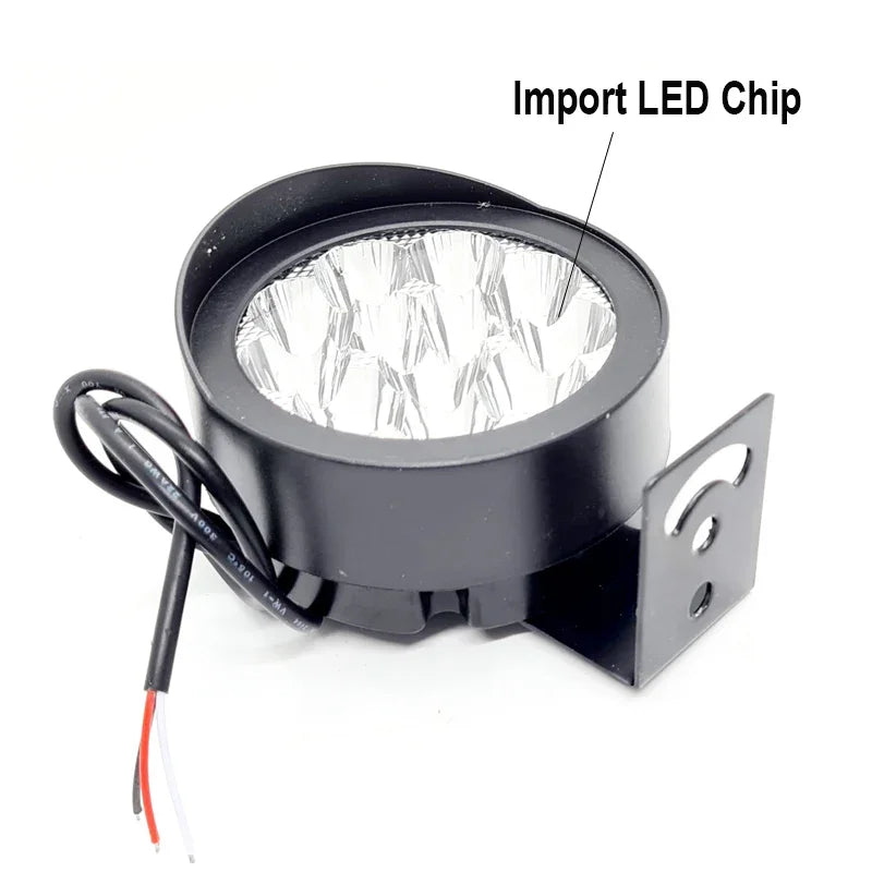HJG 12 LED Cap Fog Lights for Bikes and Cars High Power, Heavy Clamp and Strong ABS Aluminum (12 led cap, 1pc) - Biker.Store - www.biker.store