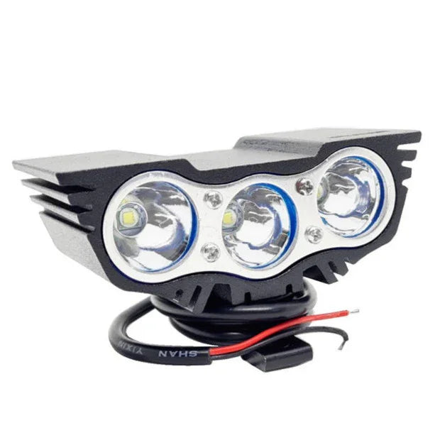 HJG 3 LED Owl Eye Waterproof CREE LED Fog Light with 3 Mode Function High Beam/Low Beam & Flashing for Bike/Motorcycle and Cars (30W, Black, 1 PC) - Biker.Store - www.biker.store
