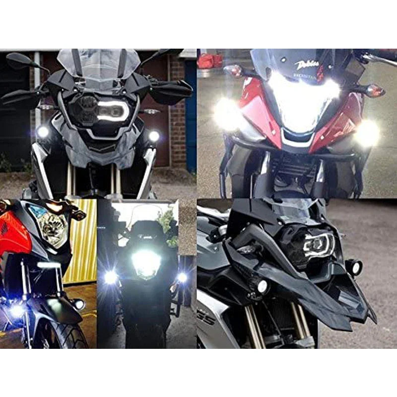 HJG U5 CREE LED Driving Fog Light in Aluminum Body with Switch for All Motorcycles, ATV and Bikes and Cars (15W, White Light, 2 PCS) - Biker.Store - www.biker.store