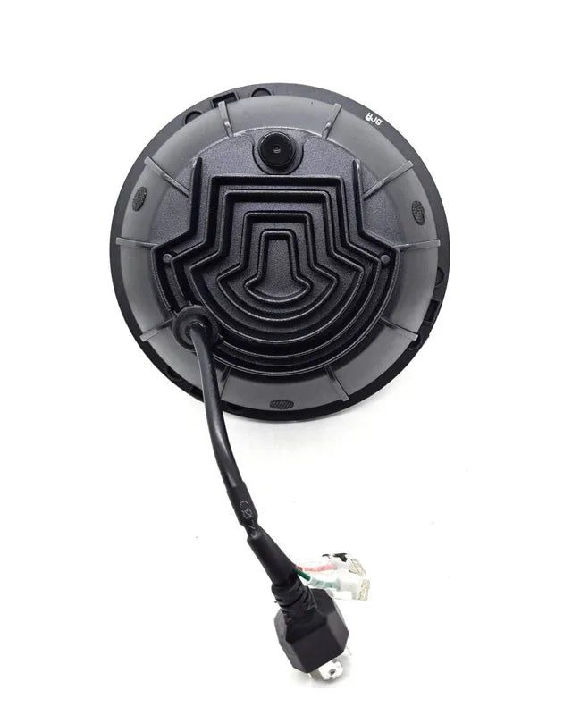 HJG 7 Inch Round Headlight Compatible with Royal Enfield, Jeep & Harley Davidson (Harley Minus Headlight) - Biker.Store - www.biker.store