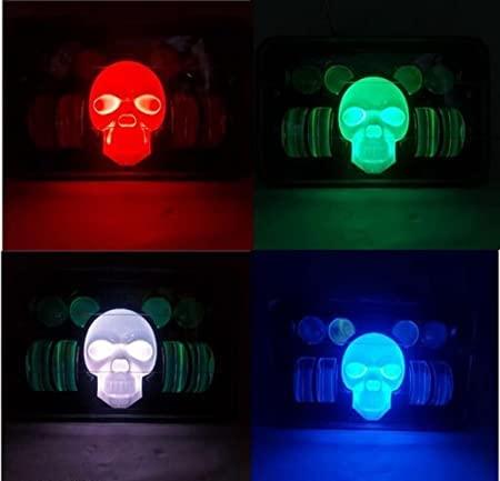 Splendor SKULL BHOOT DRL LED Projector Headlight Assembly Hi/Low Beam With BOSS DRL For Hero Splendor Plus, Splendor Pro, Splendor - Biker.Store - www.biker.store