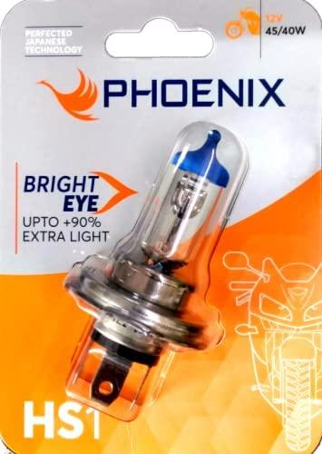 Phoenix BRIGHT EYE HS1 Px43t 7596 12V, 45/40W Headlight Bulb for 2 Wheelers (Blister Pack), Halogen, White - Biker.Store - www.biker.store