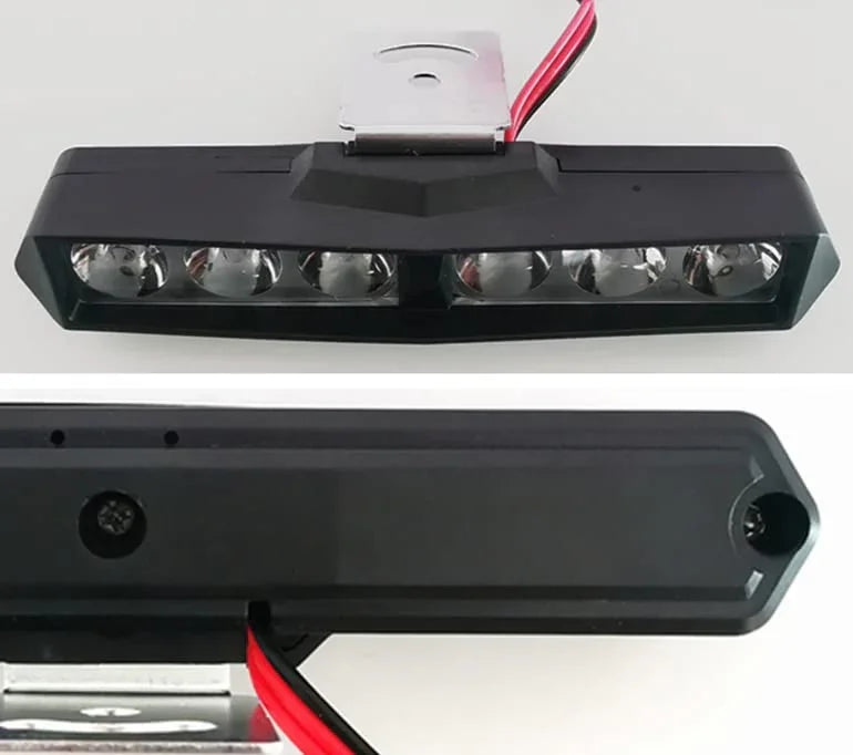 6 LED Bar Foglight Single Row High Bright Original, DC Power Waterproof Off-Roading Fog Head Bar Light For All Bike, Scooty with Free On/Off Switch (White) - Pack of 2 - Biker.Store - www.biker.store