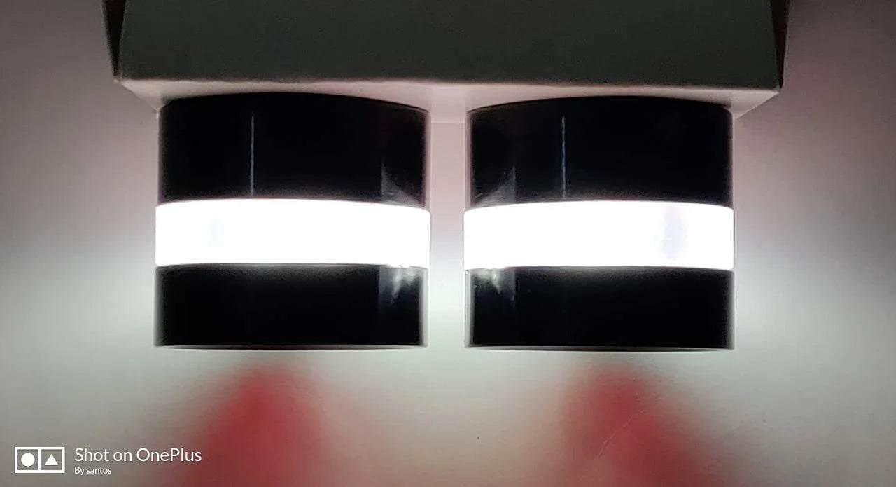 CYT Metallic Handle Bar End Dual Led Bike Turn Signal Indicator Light (Blue) for RE Bullet 350 - Biker.Store - www.biker.store