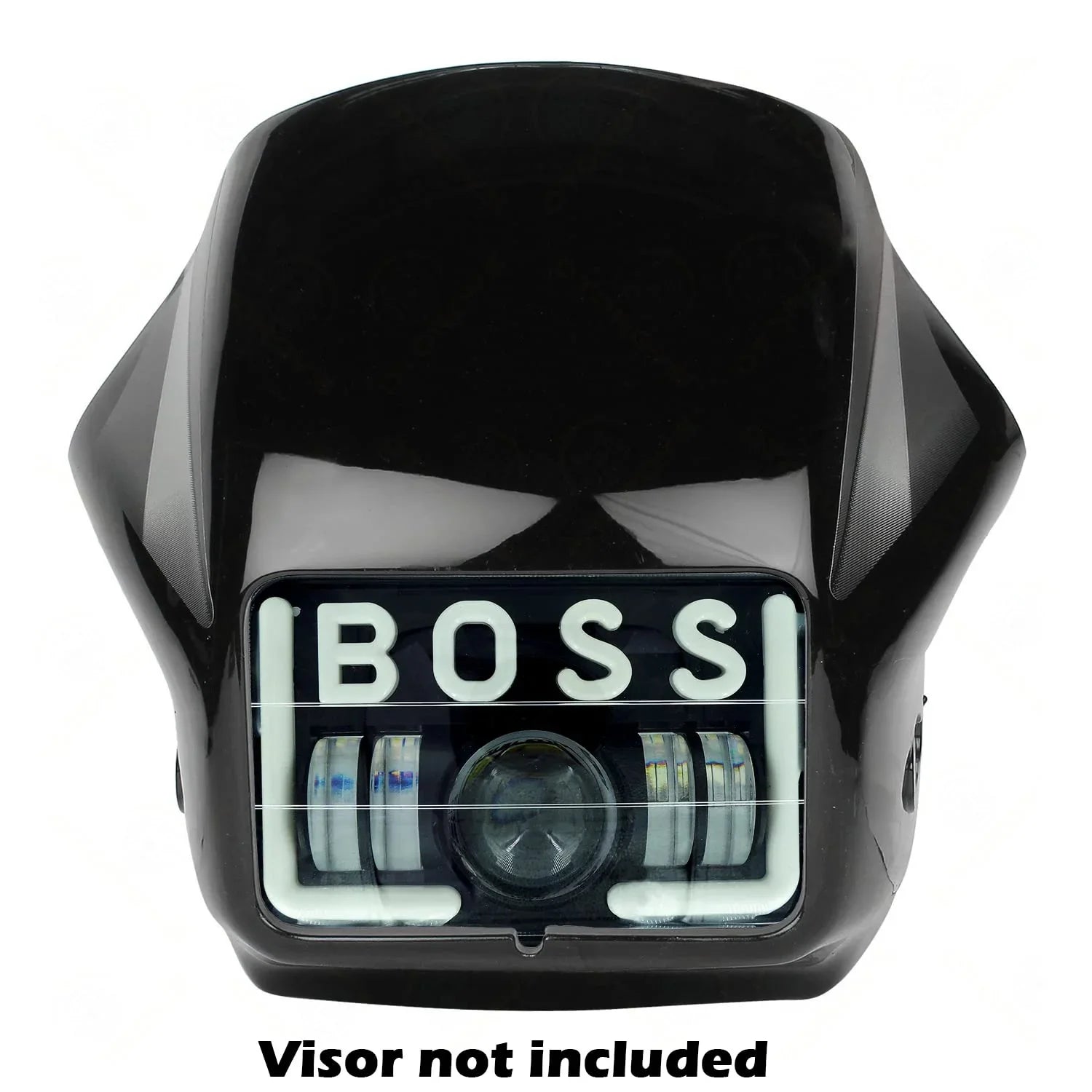 Splendor BOSS DRL LED Projector Headlight Assembly Hi/Low Beam With BOSS DRL For Hero Splendor Plus, Splendor Pro, Splendor - Biker.Store - www.biker.store