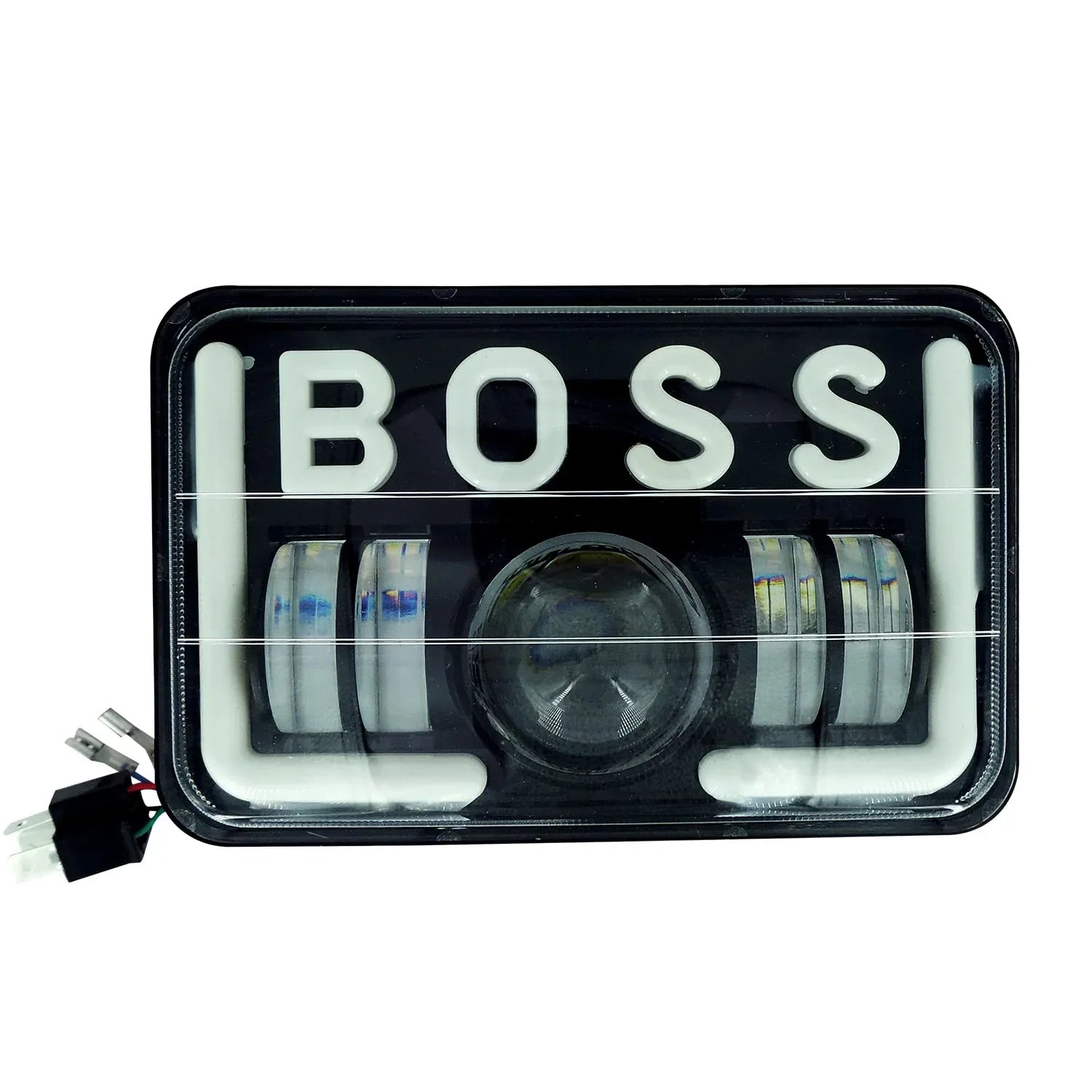 Splendor BOSS DRL LED Projector Headlight Assembly Hi/Low Beam With BOSS DRL For Hero Splendor Plus, Splendor Pro, Splendor - Biker.Store - www.biker.store