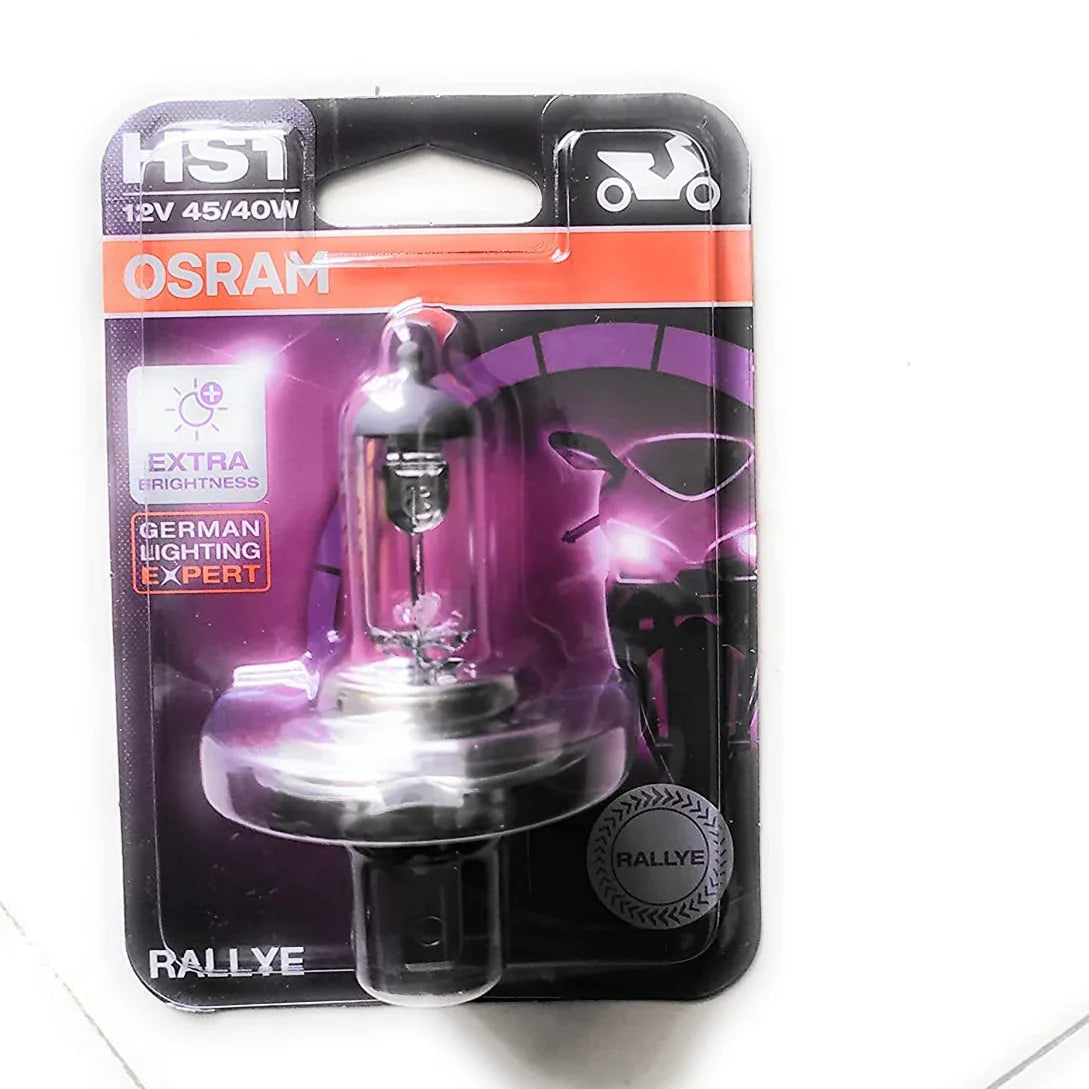 Osram Rallye HS1 Halogen Lamp 62185RL Exterior Headlight Bulb With silver coating (12V, 45/40W) for Motorcycles - Biker.Store - www.biker.store